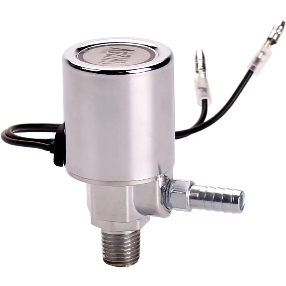ALLREY Air Horn Solenoid Valve 12V/24V Electric Air Valve Plated Chrome Plated Metal Housing For Train Air Horn Car Accessory