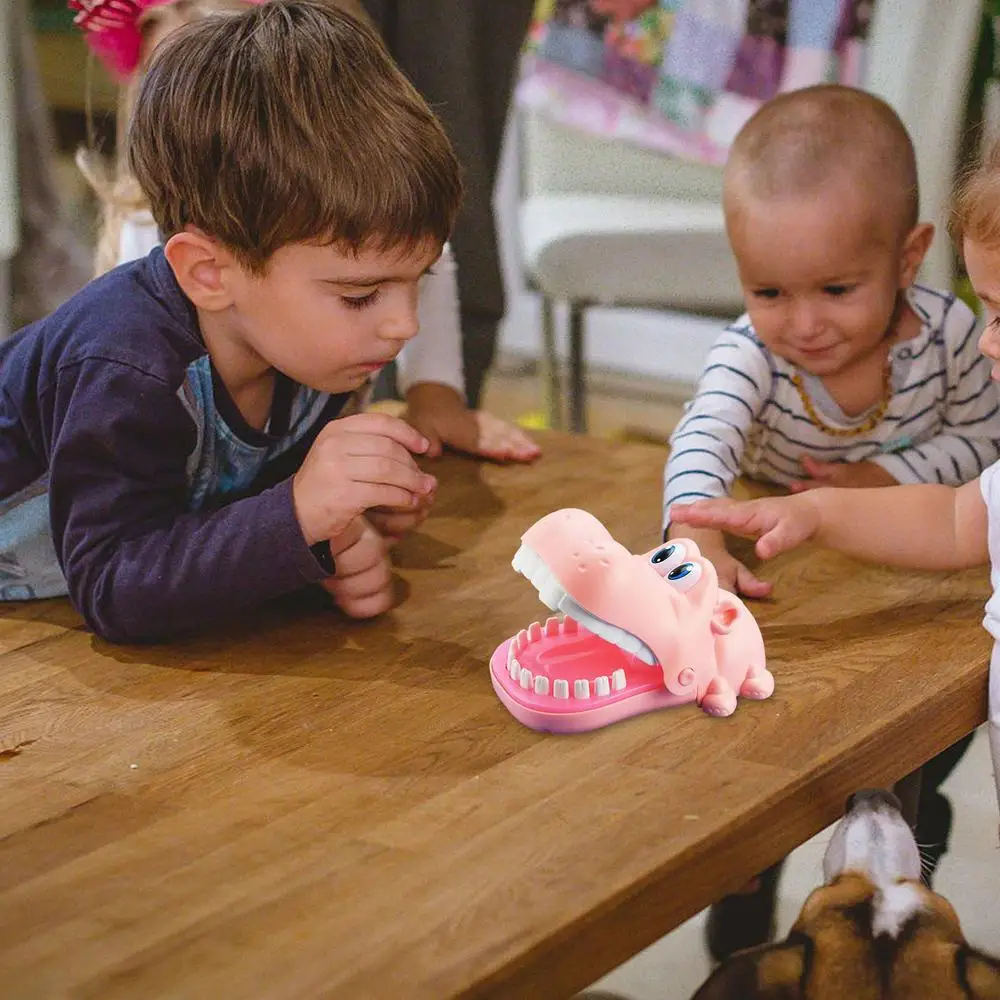 Biting Finger Hippo Toy Alligator Dentist Game Finger Teeth Toys For Kids Funny Teeth Games For Home School Supplies Christmas