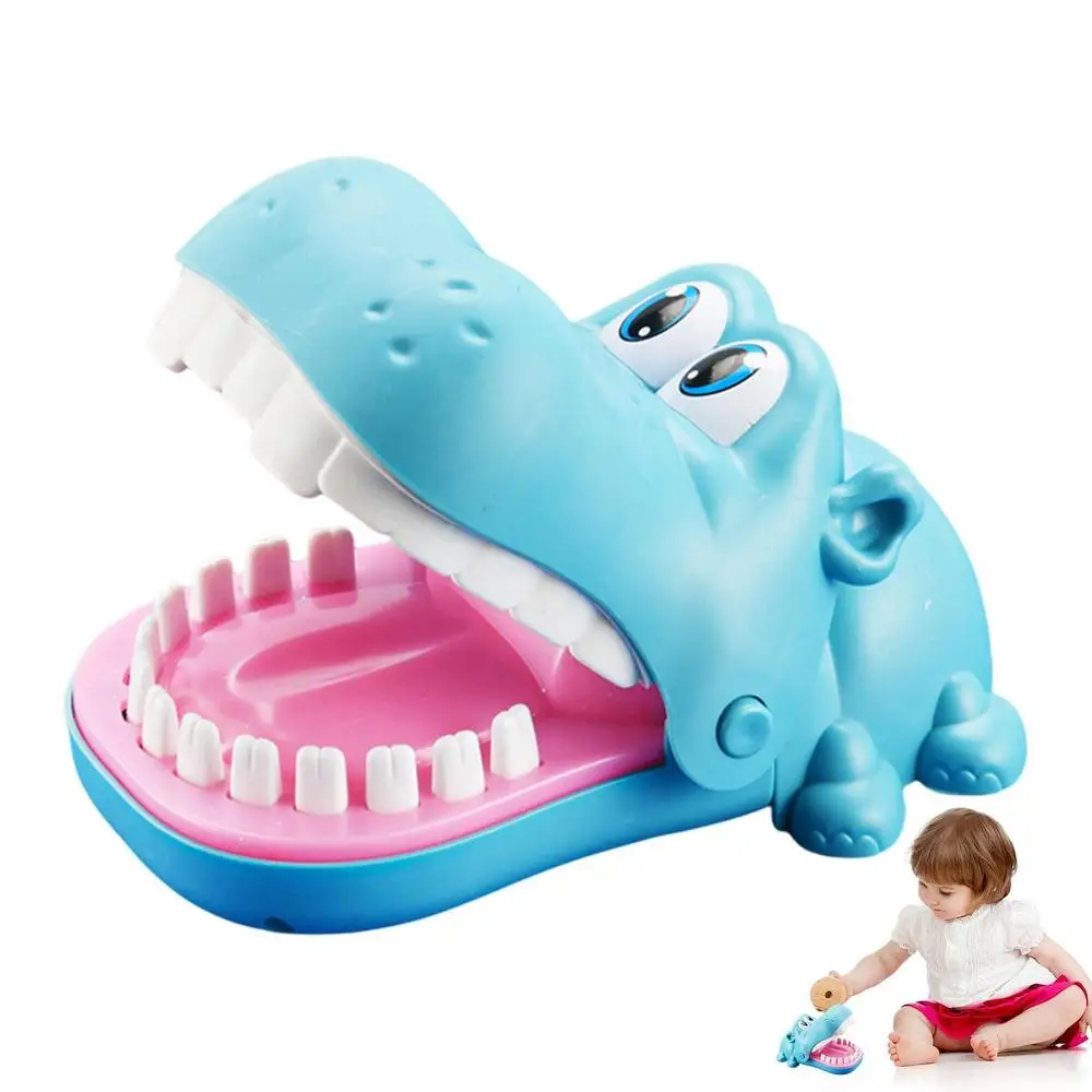 Biting Finger Hippo Toy Alligator Dentist Game Finger Teeth Toys For Kids Funny Teeth Games For Home School Supplies Christmas