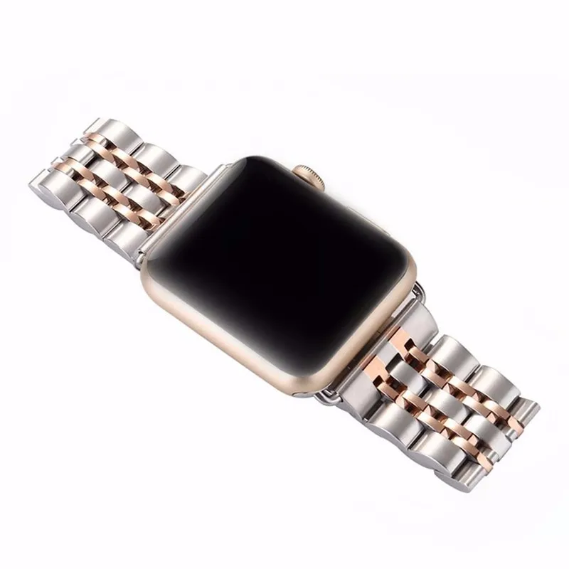 Strap For Apple Watch band 44mm 40mm 42mm/38mm 45mm 41mm smartwatch Stainless Steel watchband Bracelet iwatch series se 6 4 3 7