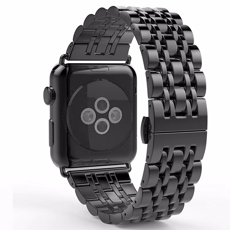 Strap For Apple Watch band 44mm 40mm 42mm/38mm 45mm 41mm smartwatch Stainless Steel watchband Bracelet iwatch series se 6 4 3 7