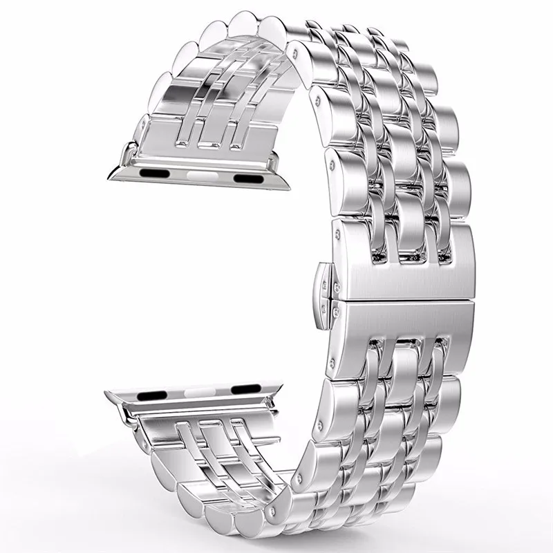 Strap For Apple Watch band 44mm 40mm 42mm/38mm 45mm 41mm smartwatch Stainless Steel watchband Bracelet iwatch series se 6 4 3 7