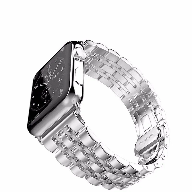Strap For Apple Watch band 44mm 40mm 42mm/38mm 45mm 41mm smartwatch Stainless Steel watchband Bracelet iwatch series se 6 4 3 7