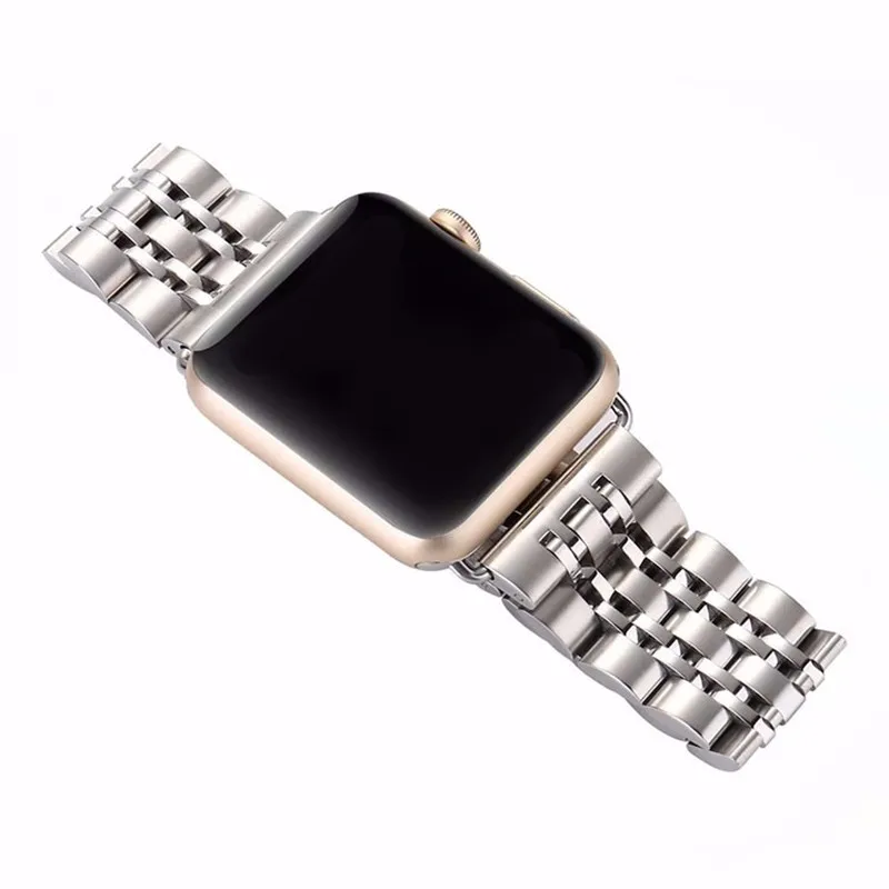 Strap For Apple Watch band 44mm 40mm 42mm/38mm 45mm 41mm smartwatch Stainless Steel watchband Bracelet iwatch series se 6 4 3 7