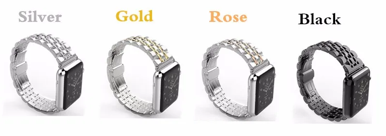 Strap For Apple Watch band 44mm 40mm 42mm/38mm 45mm 41mm smartwatch Stainless Steel watchband Bracelet iwatch series se 6 4 3 7