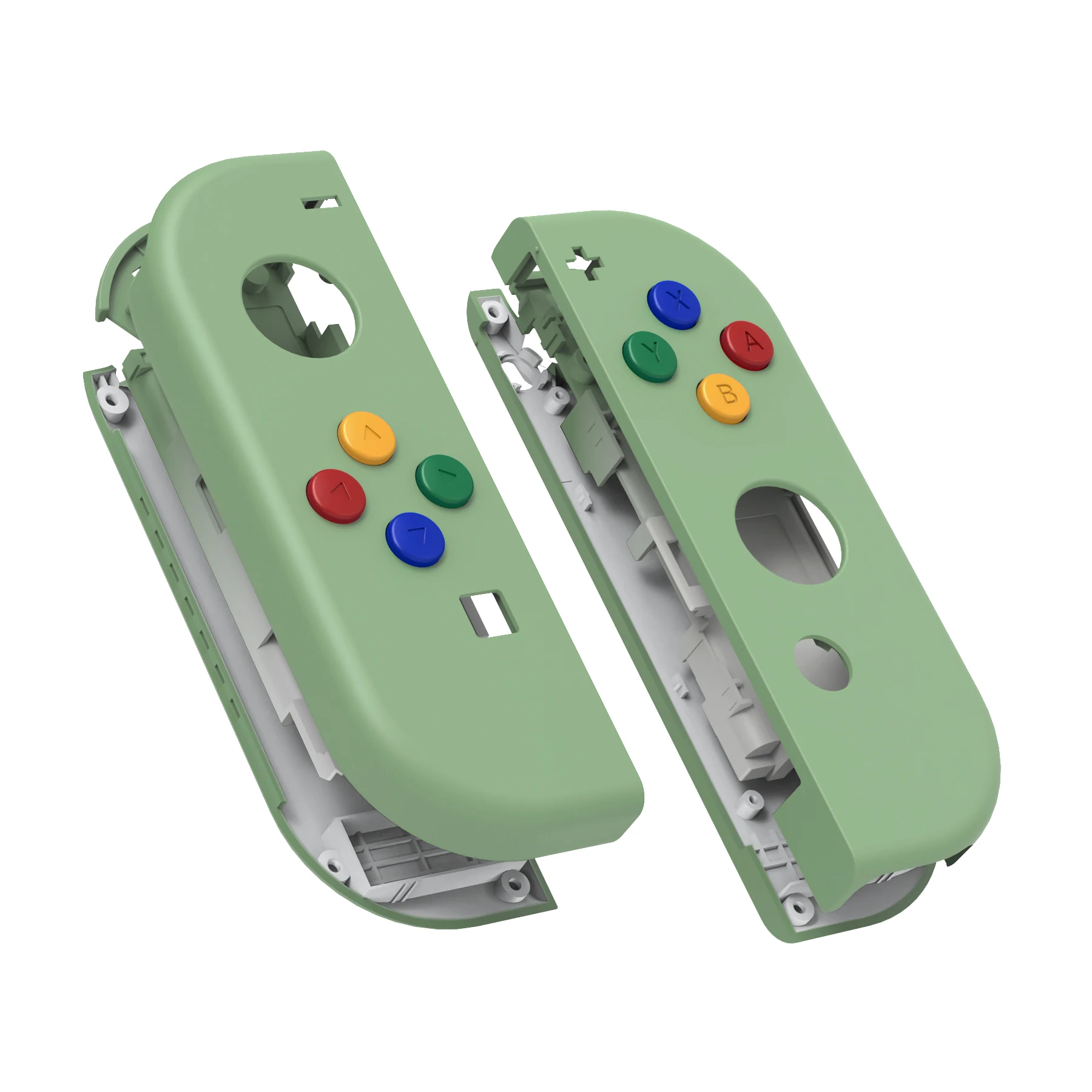 eXtremeRate DIY Replacement Shell Case for NS Switch JoyCon & OLED JoyCon, Handheld Controller Housing With Full Set Buttons