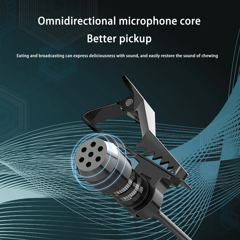 Podofo Car Audio Microphone 3.5mm Clip Jack Plug Mic Stereo Mini Wired External Microphone For Auto DVD Radio