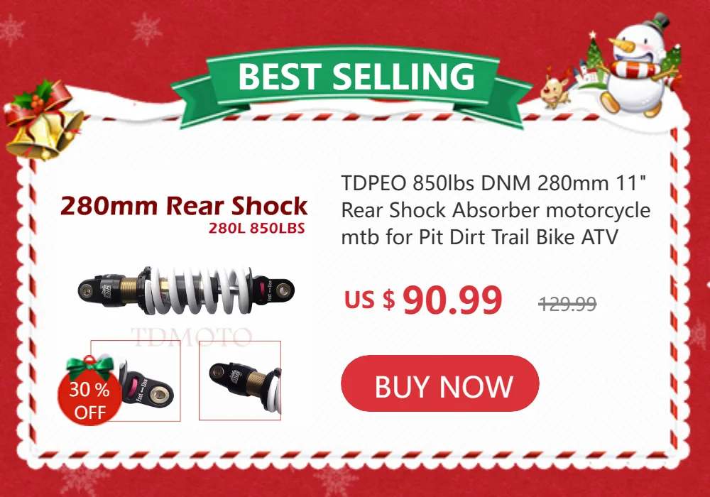 295mm 11.5" Motorcycle DNM Rear Shock Absorber For Dirt Pit Bike ATV Quad For Apollo 200 250cc