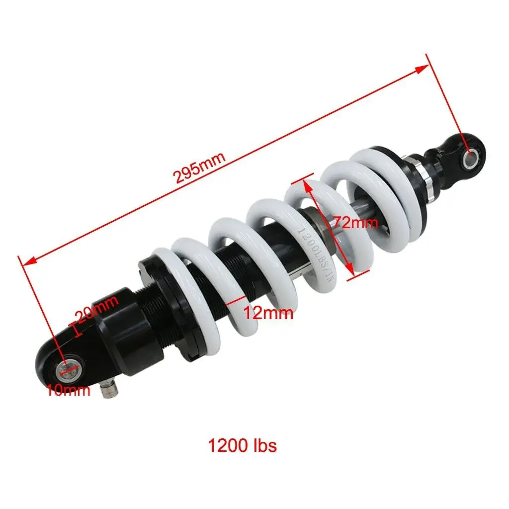 295mm 11.5" Motorcycle DNM Rear Shock Absorber For Dirt Pit Bike ATV Quad For Apollo 200 250cc