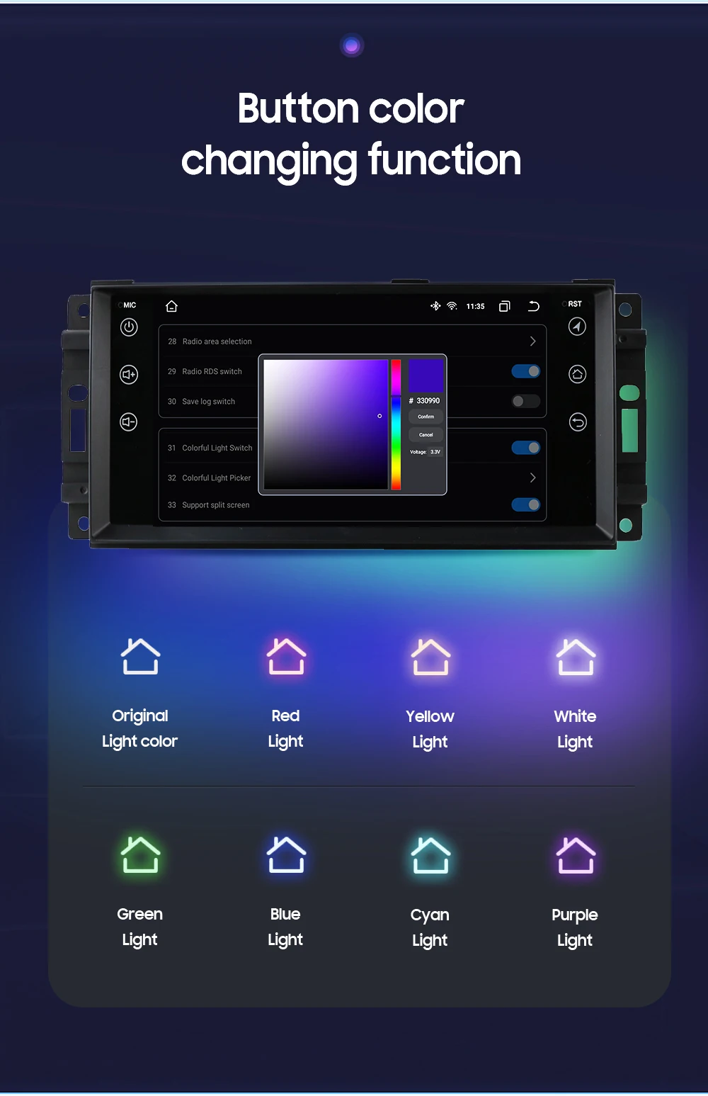 Hizpo 7 Inch Android Car Radio For Jeep Cherokee 2009 2008 2010 Wrangler Dodge Challenger Chrysler GPS Stereo NO DVD 4G Carplay