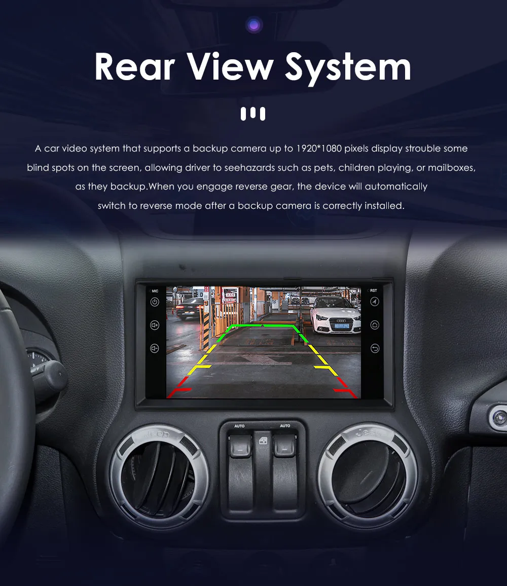 Hizpo 7 Inch Android Car Radio For Jeep Cherokee 2009 2008 2010 Wrangler Dodge Challenger Chrysler GPS Stereo NO DVD 4G Carplay