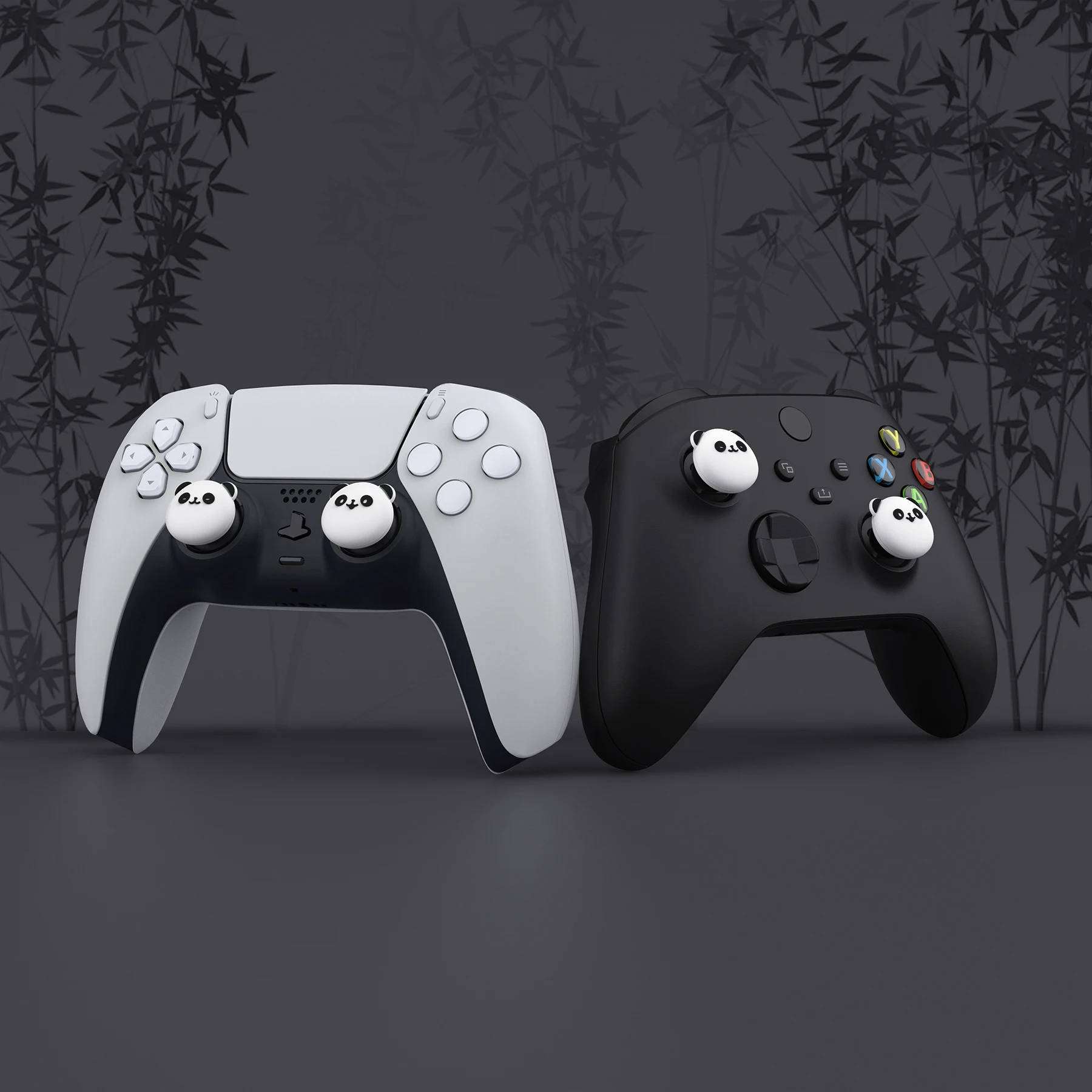 PlayVital Cute Thumb Grips Joystick Cover Thumbstick Caps for PS5/4, Xbox Series X/S, Switch Pro - Animal Series