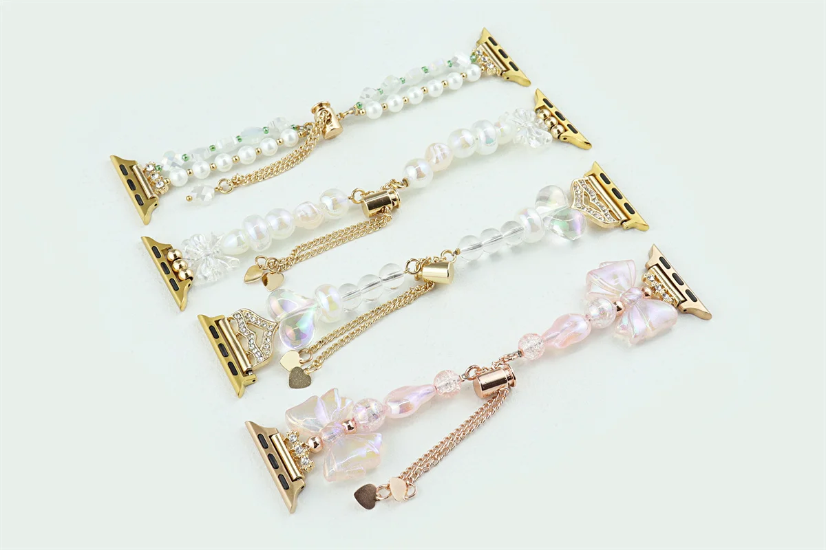 Women Jewelry strap for Apple Watch Band 45mm 44mm 38-42-40mm-41mm Luxury design Bracelet iwatch series 8 7 SE 6 5 4 Ultra 49mm