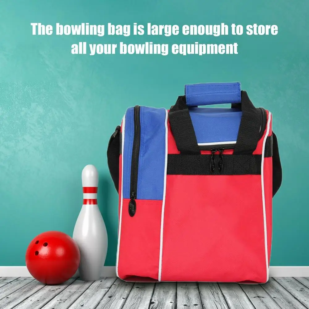 Bowling Ball Handbag, 10 Pin Bowling Shoes Towel Water Bottle Storage Bag, Professional Bowling 18L Large Capacity Carrying Bag