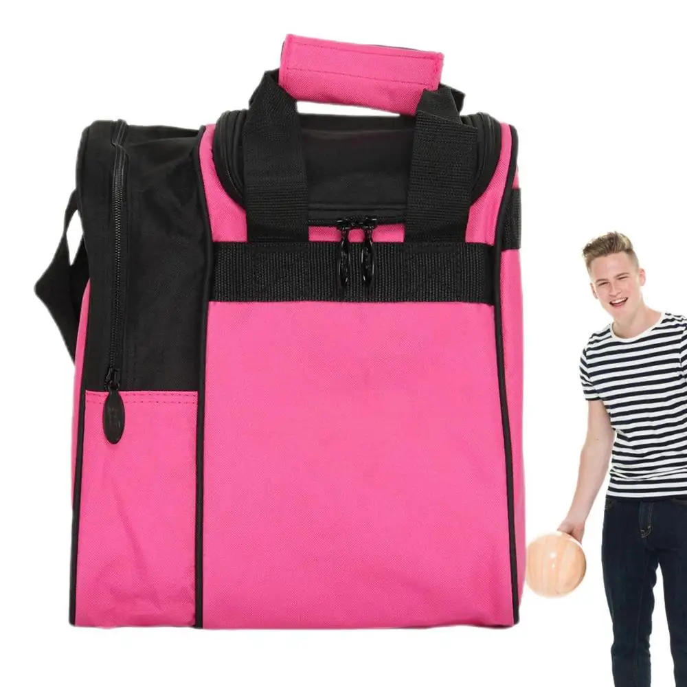 Bowling Ball Handbag, 10 Pin Bowling Shoes Towel Water Bottle Storage Bag, Professional Bowling 18L Large Capacity Carrying Bag