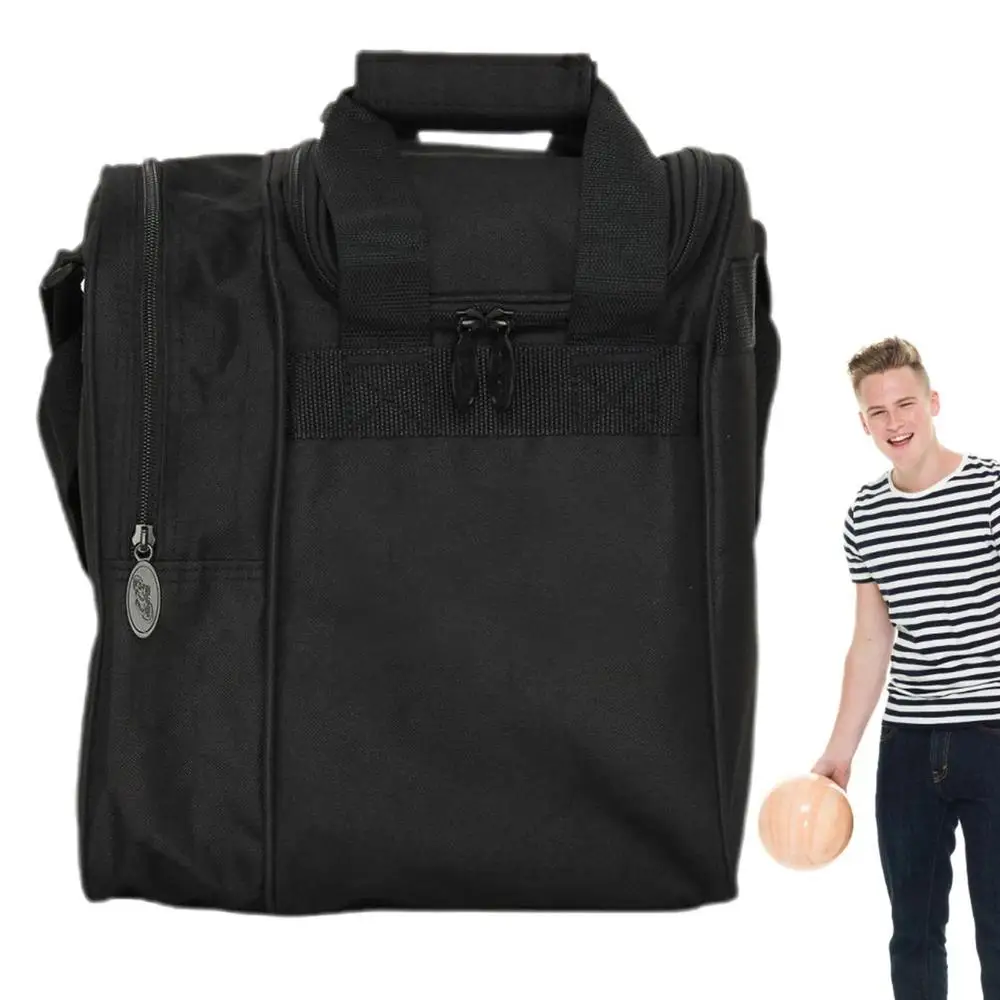 Bowling Ball Handbag, 10 Pin Bowling Shoes Towel Water Bottle Storage Bag, Professional Bowling 18L Large Capacity Carrying Bag