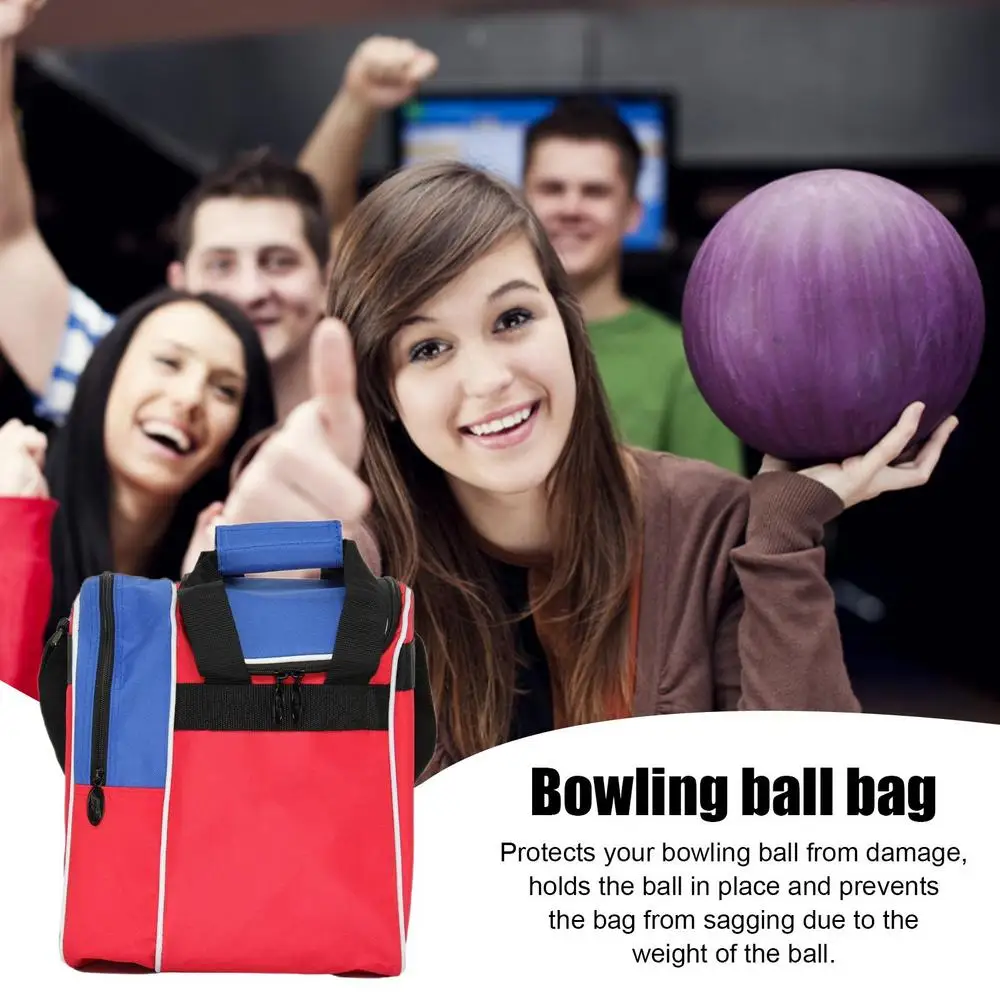 Bowling Ball Handbag, 10 Pin Bowling Shoes Towel Water Bottle Storage Bag, Professional Bowling 18L Large Capacity Carrying Bag