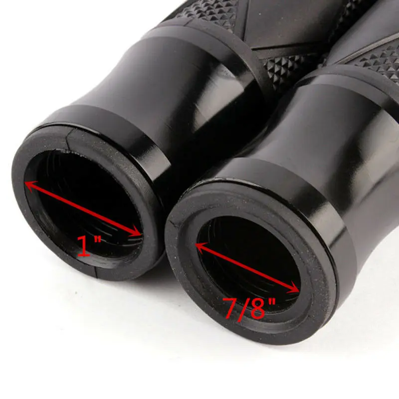 7/8" 22mm Motorcycle Throttle Hand Grips Aluminum Handle Bar End Cap Plug Grips for Kawasaki Honda Suzuki Benelli Yamaha Harley
