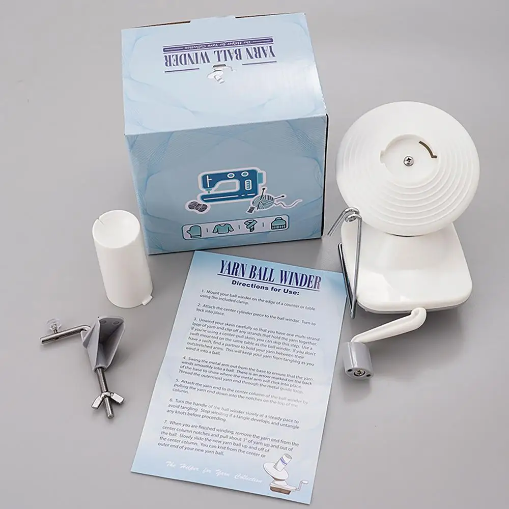 Yarn Winder Hand Operated Yarn Ball Winder Winding Wool Winder Machine Yarn Tabletop Clamp Yarn Ball Maker Yarn Cake Maker