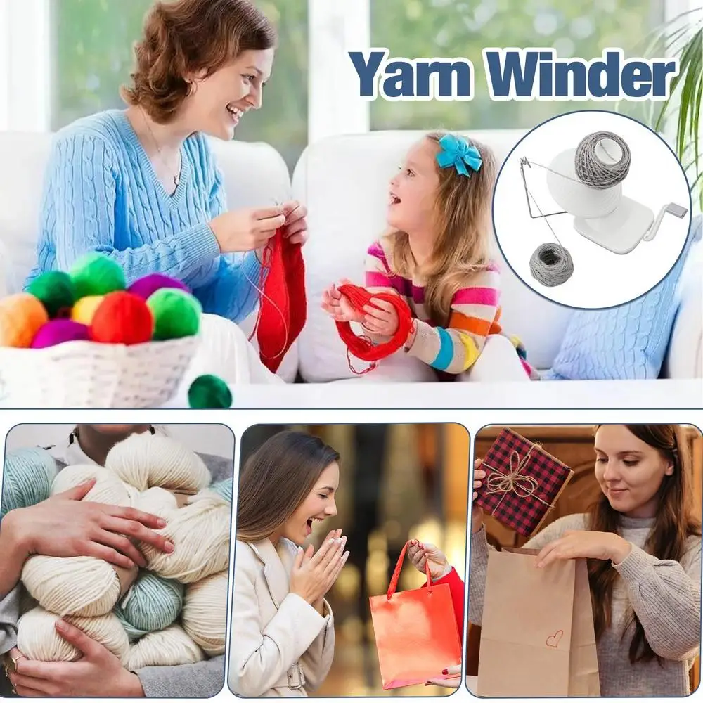 Yarn Winder Hand Operated Yarn Ball Winder Winding Wool Winder Machine Yarn Tabletop Clamp Yarn Ball Maker Yarn Cake Maker