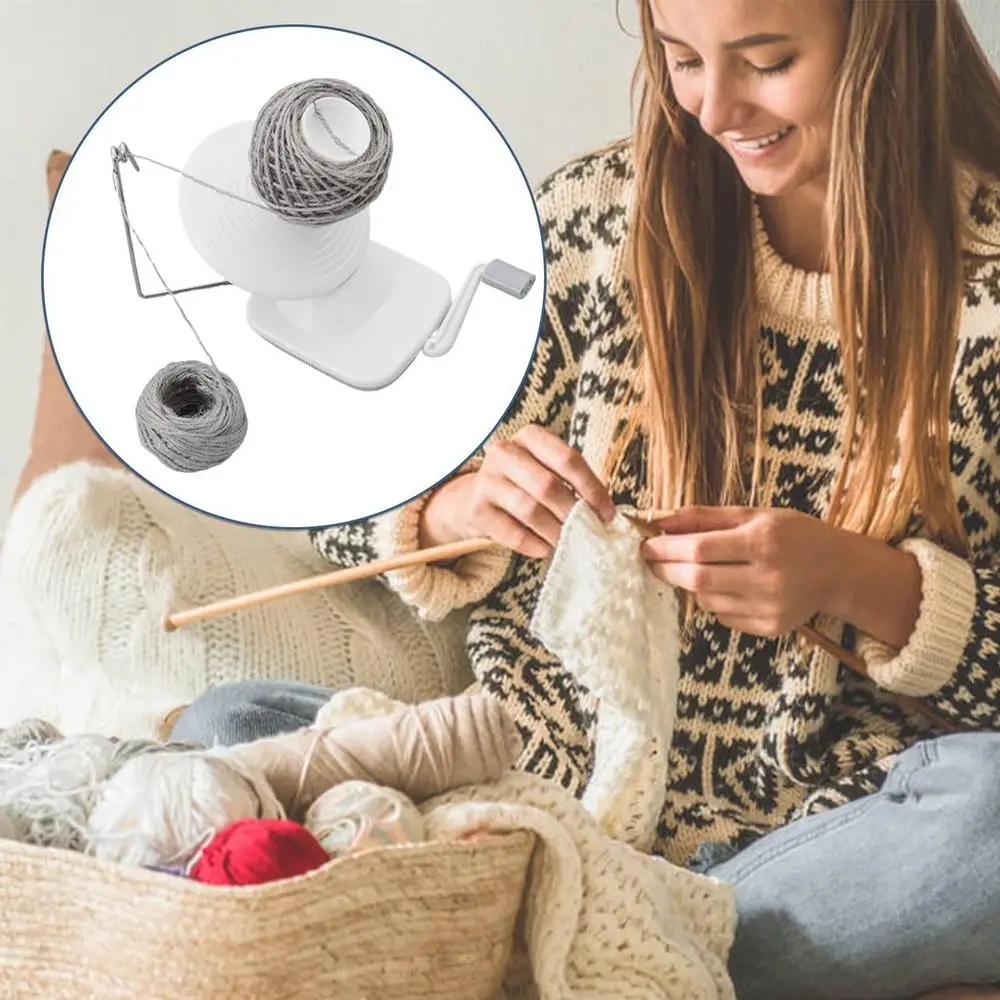 Yarn Winder Hand Operated Yarn Ball Winder Winding Wool Winder Machine Yarn Tabletop Clamp Yarn Ball Maker Yarn Cake Maker