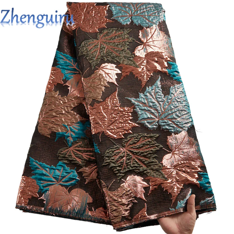 2025 French Brocade Lace Fabric 5 Yards Gilding African Lace Fabric High Quality Nigerian Bride Wedding Dress for Women A2100