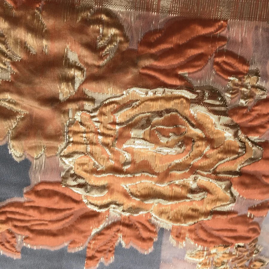 2025 French Brocade Lace Fabric 5 Yards Gilding African Lace Fabric High Quality Nigerian Bride Wedding Dress for Women A2100