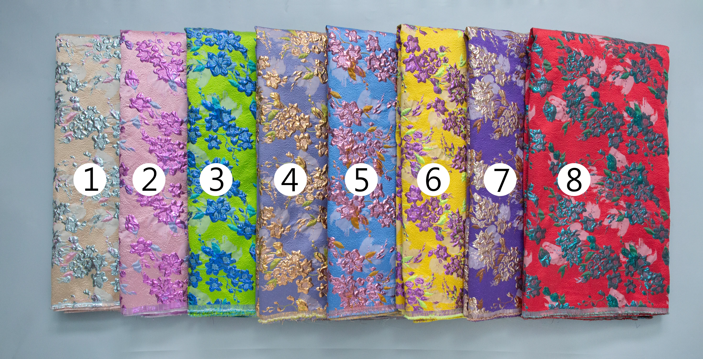 2025 French Brocade Lace Fabric 5 Yards Gilding African Lace Fabric High Quality Nigerian Bride Wedding Dress for Women A2100