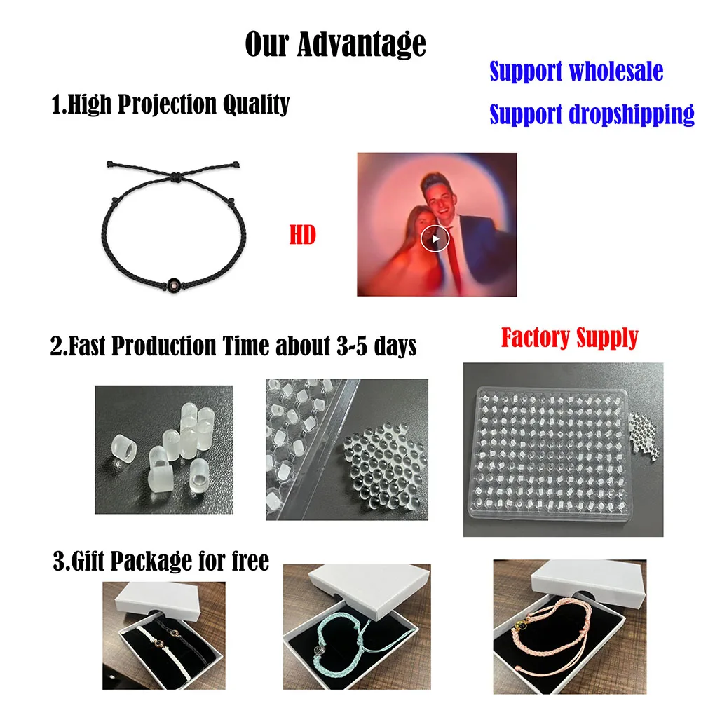 Men Jewelry Custom Photo Projection Bracelet Snake Bone Stainless Steel Chain Picture Inside Hip Hop Bangle Valentine's Day Gift