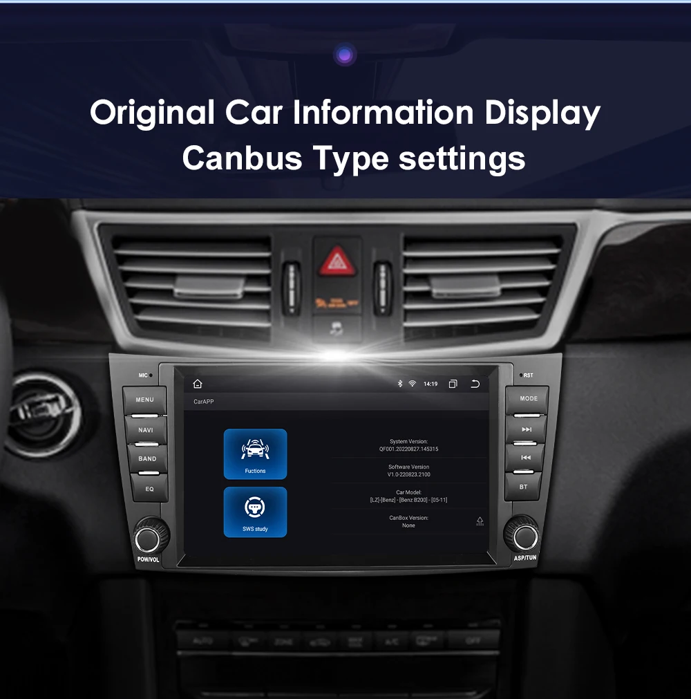 Hizpo 8" Car Radio Stereo For Benz E-Class W211 2002-2009 CLS-CLK-G-Class W463 W209 W219 GPS Navi AI Carplay Multimidia Player