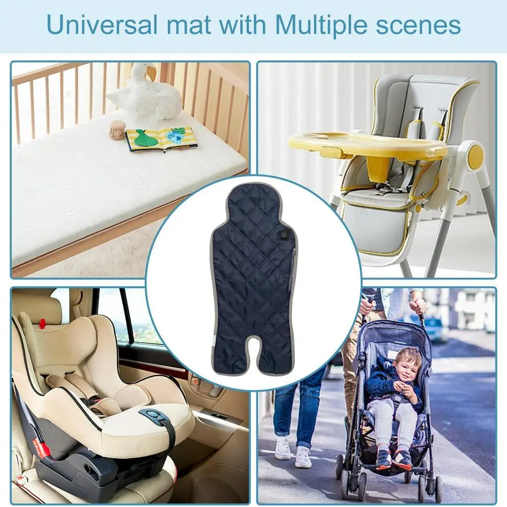 Winter Auto Car Seat Cover Mat For Baby Kids Children Warm Seat Heating Pad USB Universal Accessories Automobiles Seat Covers