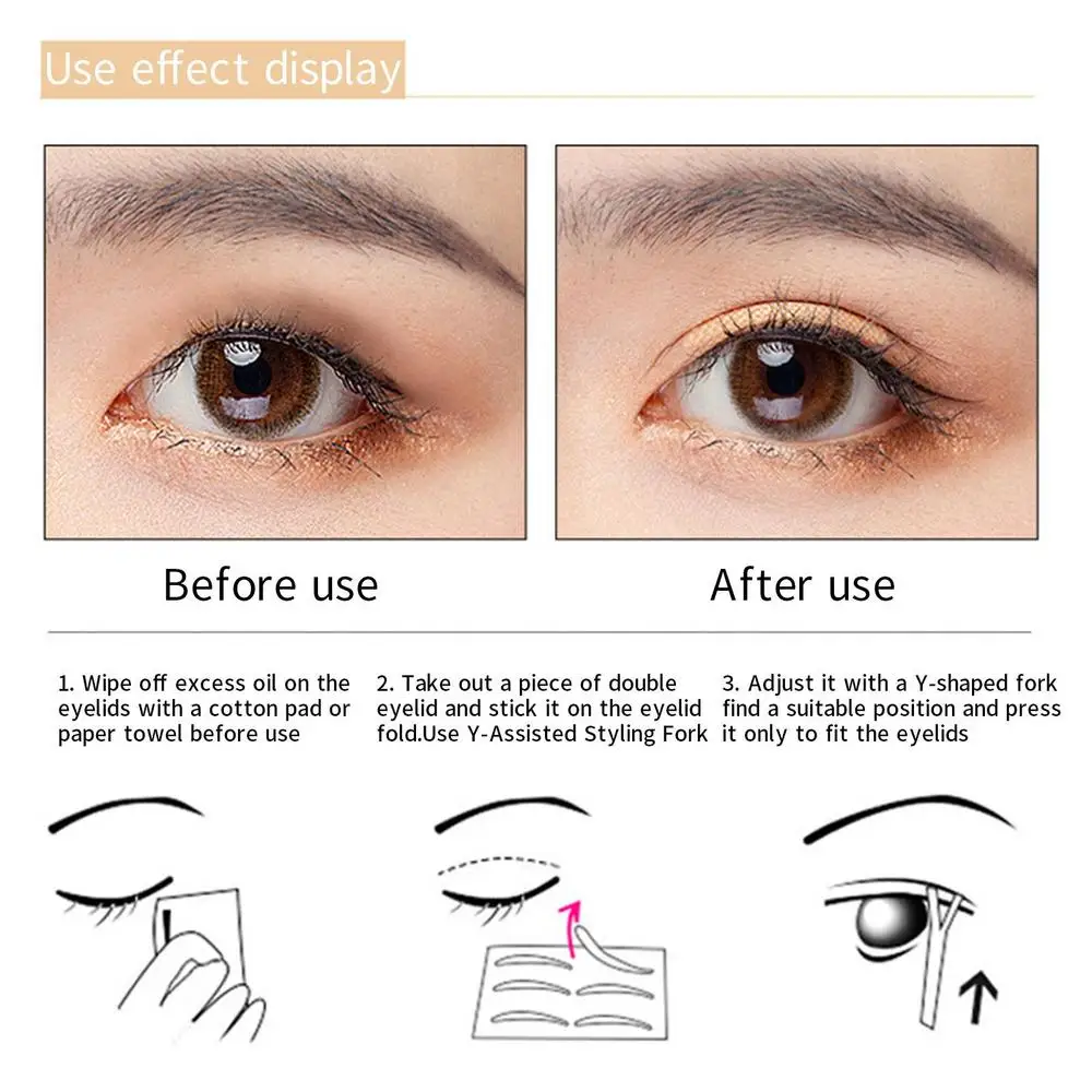 Invisible Eyelid Lift Tape Natural 600pcs Instant Eye Tape For Eyelid Lift Breathable Eyelid Patches Big Eye Tools For Hooded