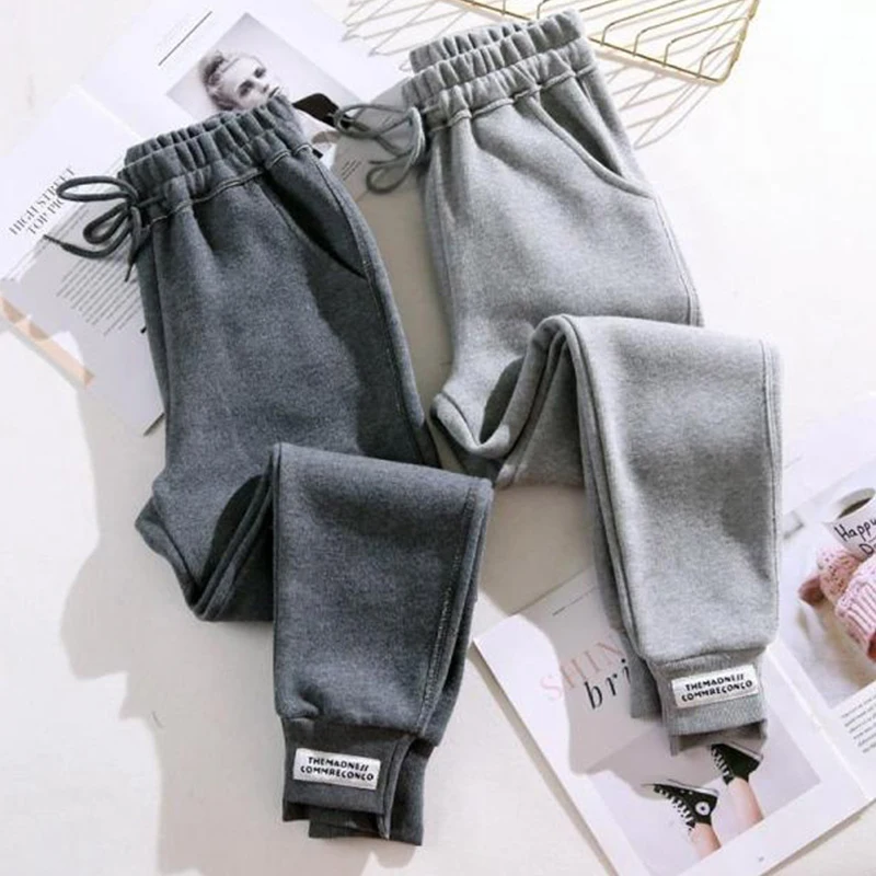 Sweatpants Women Baggy Gray Sports Pants Joggers Wide Leg Oversized Streetwear High Waisted Trousers Women 2023 New