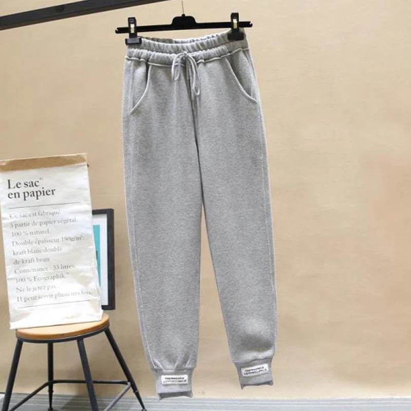 Sweatpants Women Baggy Gray Sports Pants Joggers Wide Leg Oversized Streetwear High Waisted Trousers Women 2023 New