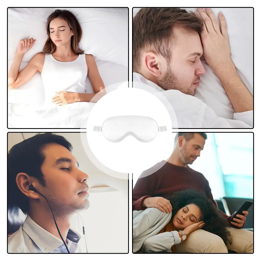 Sleeping Eye Cover Night Blindfold Blackout Light Blocking Eye Cover Smooth Soft Breathable Eye Cover Elastic Light Blocking Eye