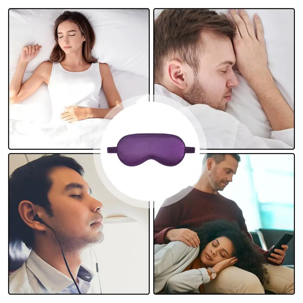 Sleeping Eye Cover Night Blindfold Blackout Light Blocking Eye Cover Smooth Soft Breathable Eye Cover Elastic Light Blocking Eye