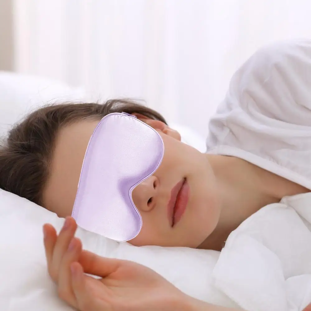 Sleeping Eye Cover Night Blindfold Blackout Light Blocking Eye Cover Smooth Soft Breathable Eye Cover Elastic Light Blocking Eye