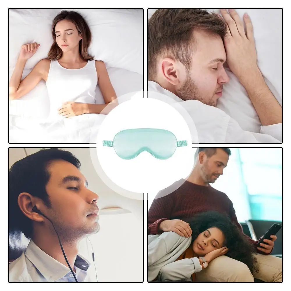 Sleeping Eye Cover Night Blindfold Blackout Light Blocking Eye Cover Smooth Soft Breathable Eye Cover Elastic Light Blocking Eye