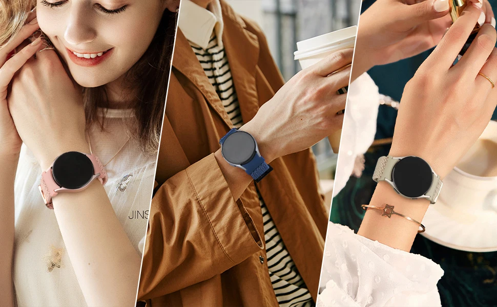 Braided Band For Samsung Galaxy Watch 6 4 classic/5 Pro 45mm 47mm 43mm 44mm 40mm No Gaps correa bracelet Galaxy watch 6 strap