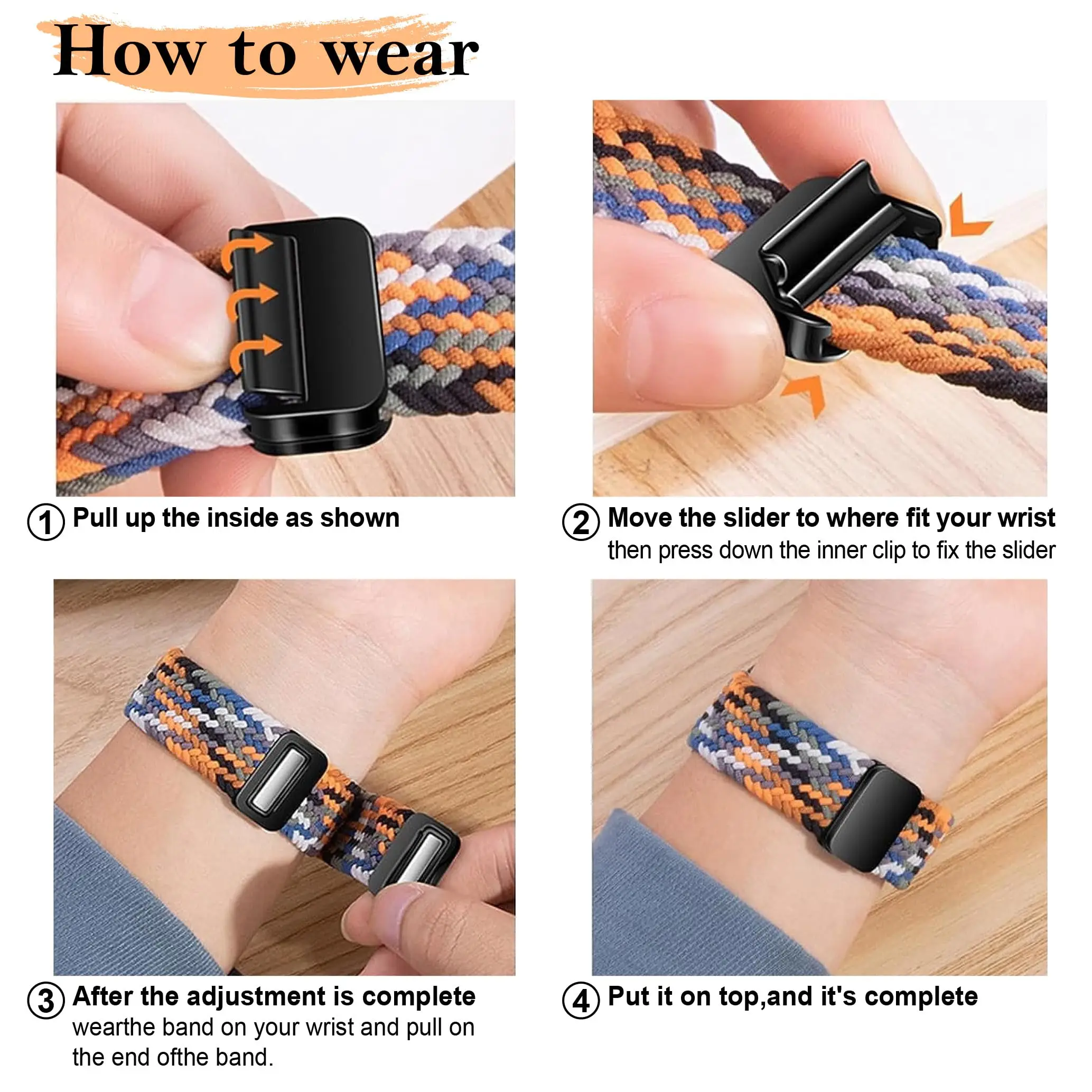 Braided Band For Samsung Galaxy Watch 6 4 classic/5 Pro 45mm 47mm 43mm 44mm 40mm No Gaps correa bracelet Galaxy watch 6 strap