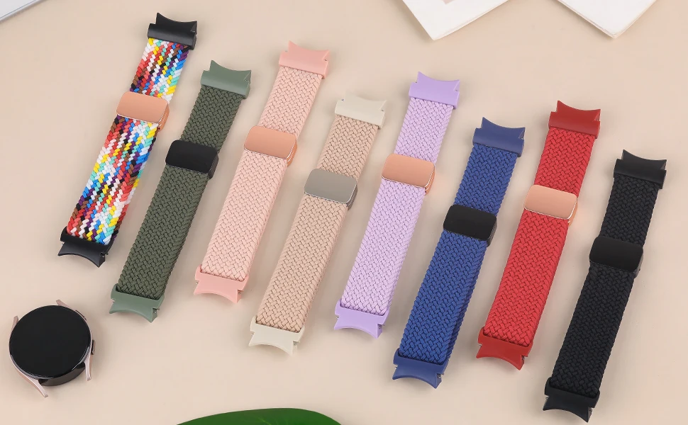 Braided Band For Samsung Galaxy Watch 6 4 classic/5 Pro 45mm 47mm 43mm 44mm 40mm No Gaps correa bracelet Galaxy watch 6 strap