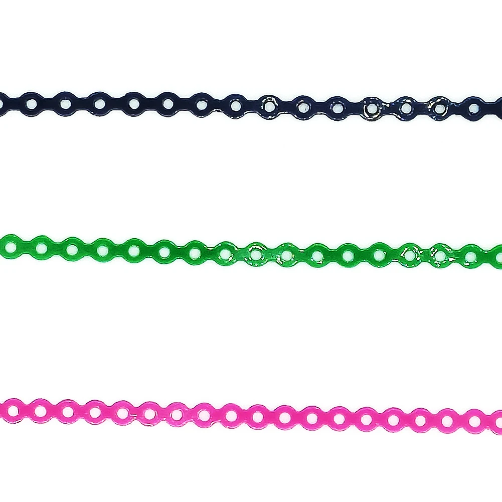 15Feet/Roll Dental Material for Ortho Power Chain Super Elastic Rubber Band Ultra Spool for Braces Close/short//long Easyinsmile