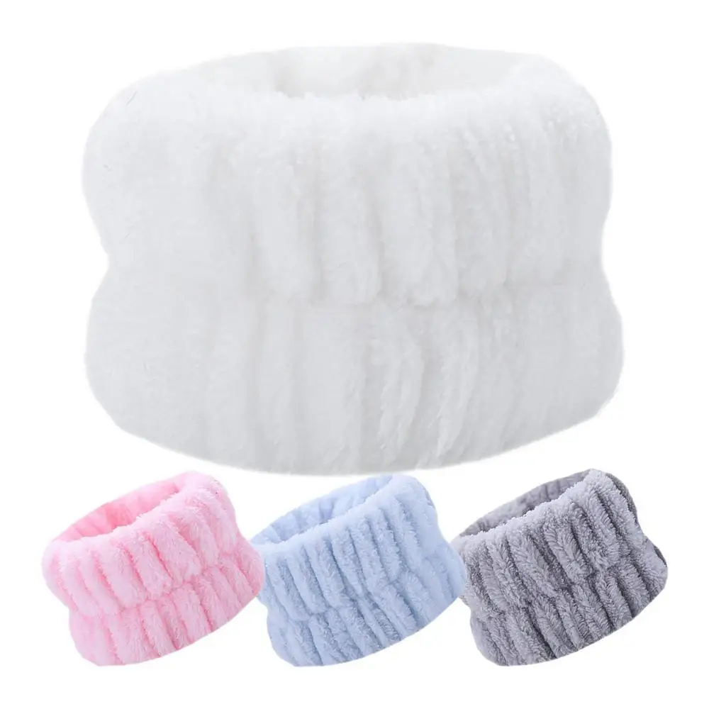 Face Wash Wristband Set Women's Headband Wristbands Absorbent Waterproof Wristbands Makeup Face Wash Hair Bands