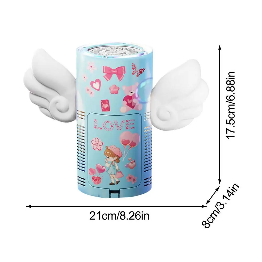 Angel Wing Design 20 Hole Automatic Bubble Machine With Non-slip Handle Parent-Child Interaction Party Outdoor Toy Children Gift