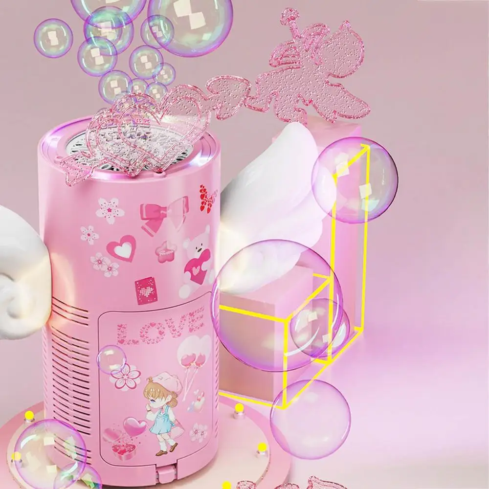 Angel Wing Design 20 Hole Automatic Bubble Machine With Non-slip Handle Parent-Child Interaction Party Outdoor Toy Children Gift