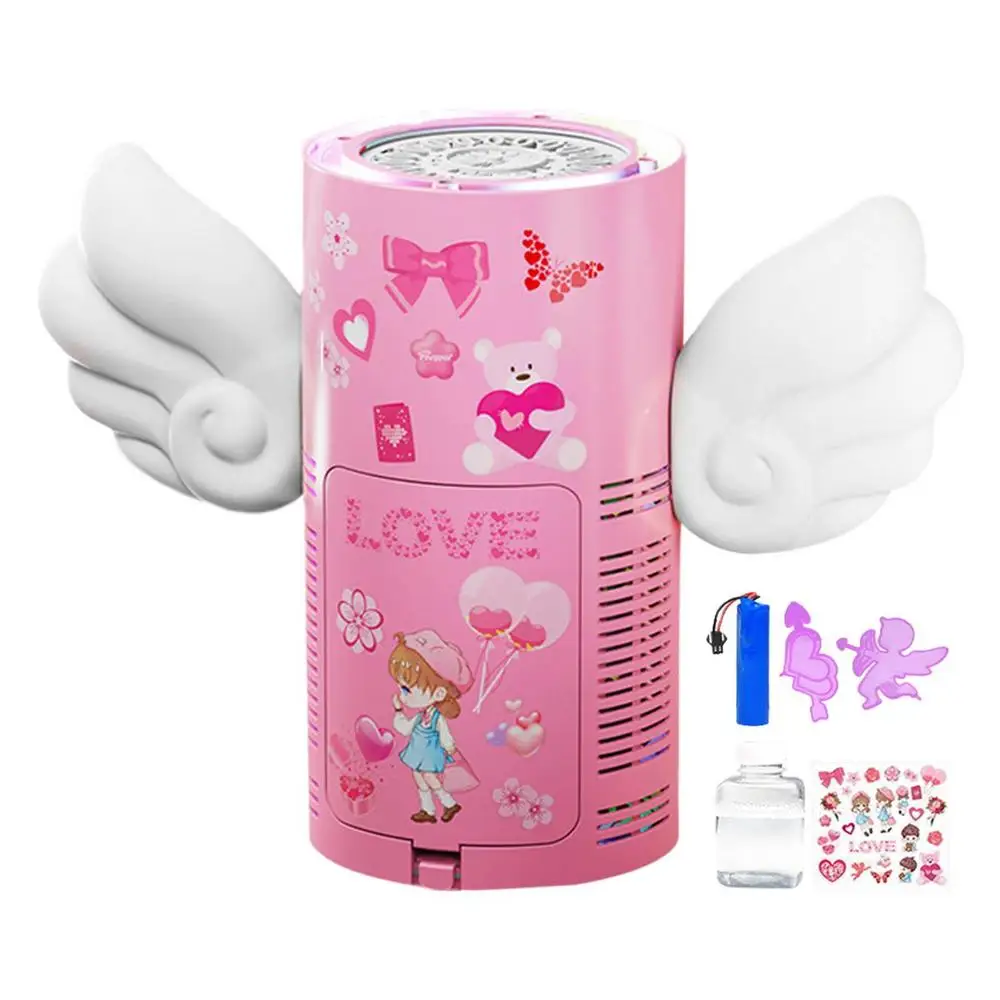 Angel Wing Design 20 Hole Automatic Bubble Machine With Non-slip Handle Parent-Child Interaction Party Outdoor Toy Children Gift