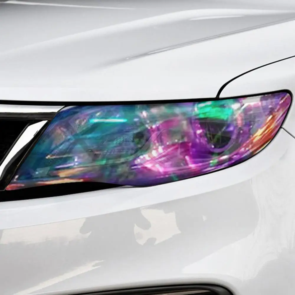 Taillight Tint Car Light Tint Film Headlights Color Films Car Light Tint Film 11.8x70.8in Color Films For Fog & Tail Lights Self