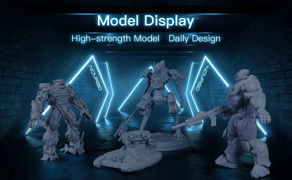 NOVA3D Washable Mecha Resin High Precision Toughness Hardnes Shock Resistance Excellent Cutting Properties Resin for 3D printer