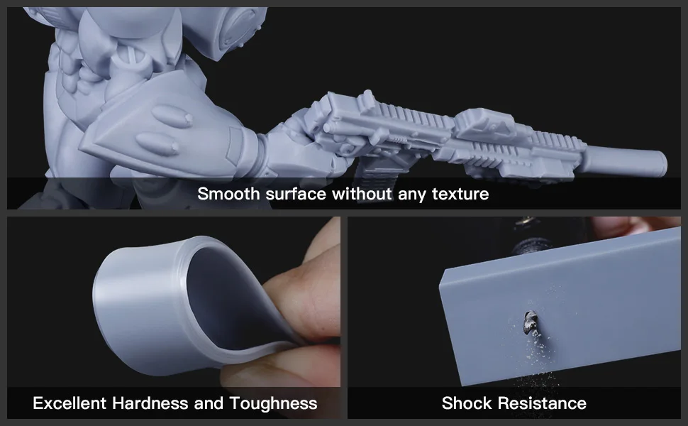 NOVA3D Washable Mecha Resin High Precision Toughness Hardnes Shock Resistance Excellent Cutting Properties Resin for 3D printer