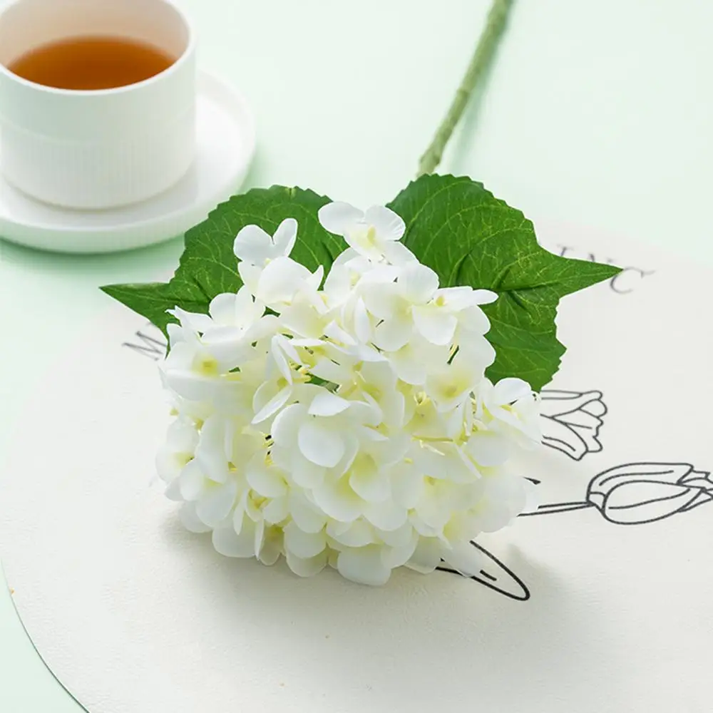 Artificial Flowers Silk Hydrangea Bouque for Wedding Home Party Living Room Table Decoration Accessories